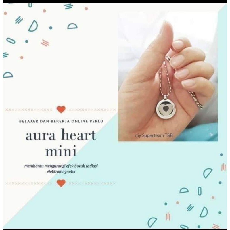 kalung pendant mci aura heart mini