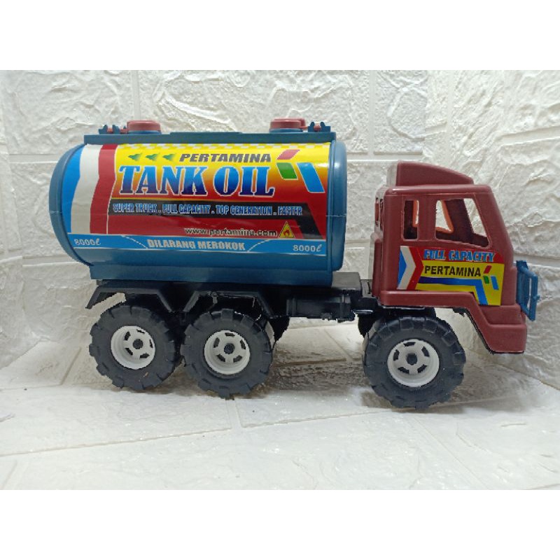 Mainan Anak Anak Edukasi Toy Mobil Mobilan Tangki Minyak Plastik