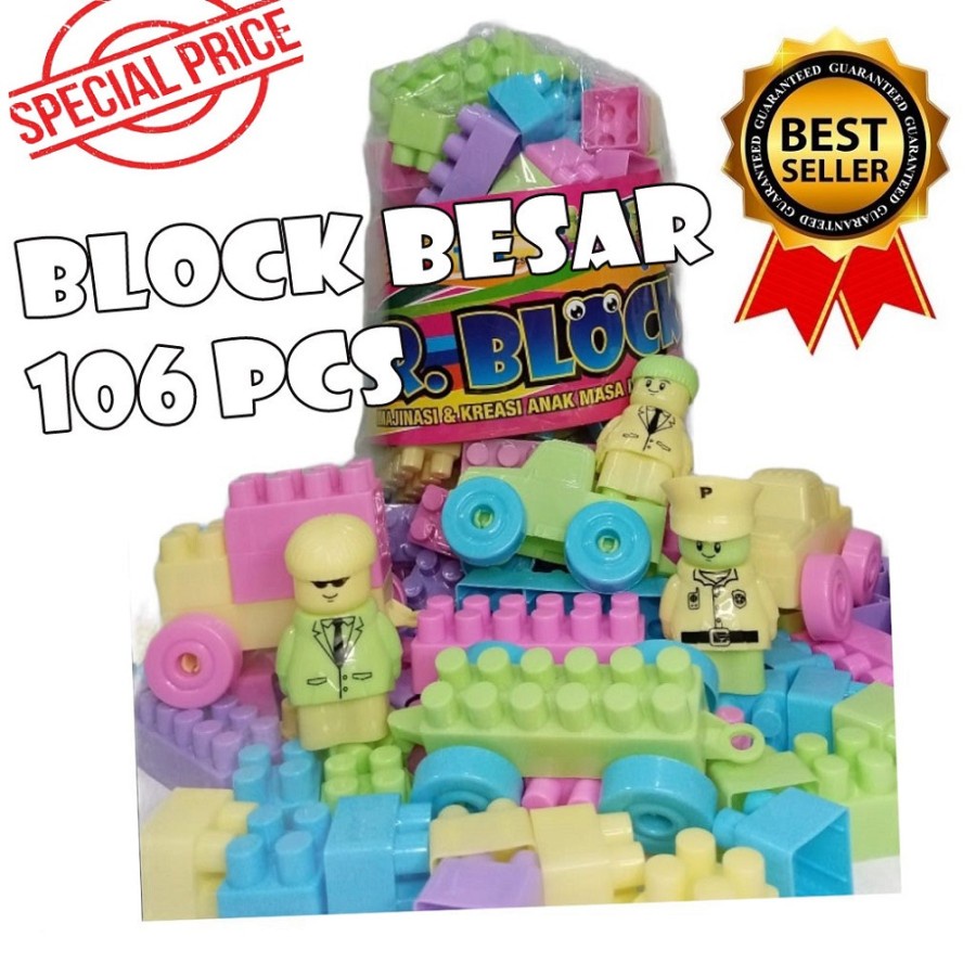 Block Lego Besar MR BLOCK Mainan Edukasi Anak