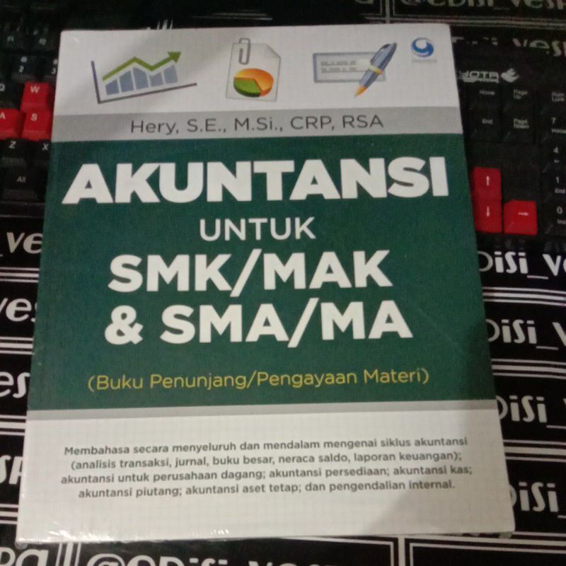 

BUKU AKUNTANSI UNTUK SMK/MAK & SMA/MA ( BUKU PENUNJANG/PENGAYAAN MATERI) ORIGINAL DAN BERSEGEL