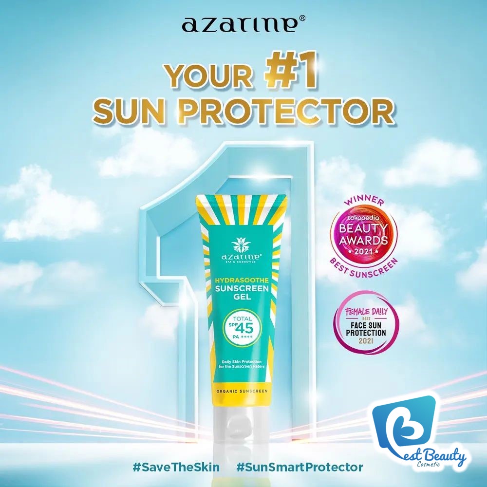 ★ BB ★ AZARINE Hydrasoothe Sunscreen Gel SPF45 PA++++ | Azarine Sunscreen 50ml