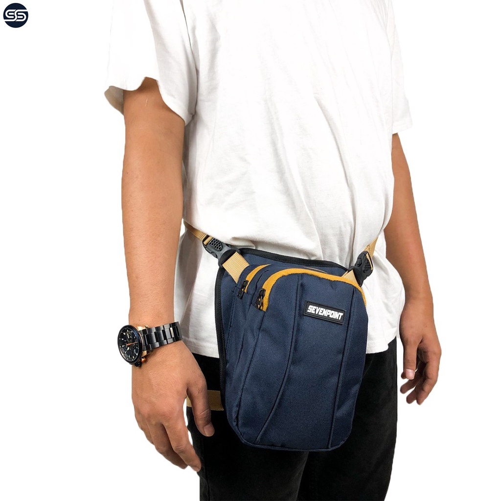 Tas Selempang Original Sevenpoint Slempang Waistbag Paha Distro Pria Wanita Cewek Cowok