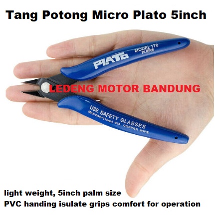 Tang Potong Plato 5&quot; Inci Gunting Tajam Micro Nipper Biru Soft Spring