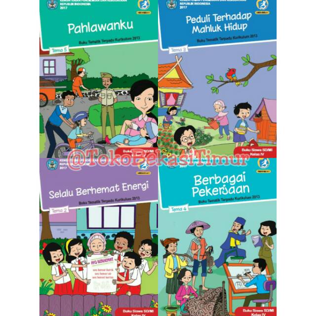 Buku Paket Siswa Kelas 4 SD Kurikulum 2013 revisi 2017