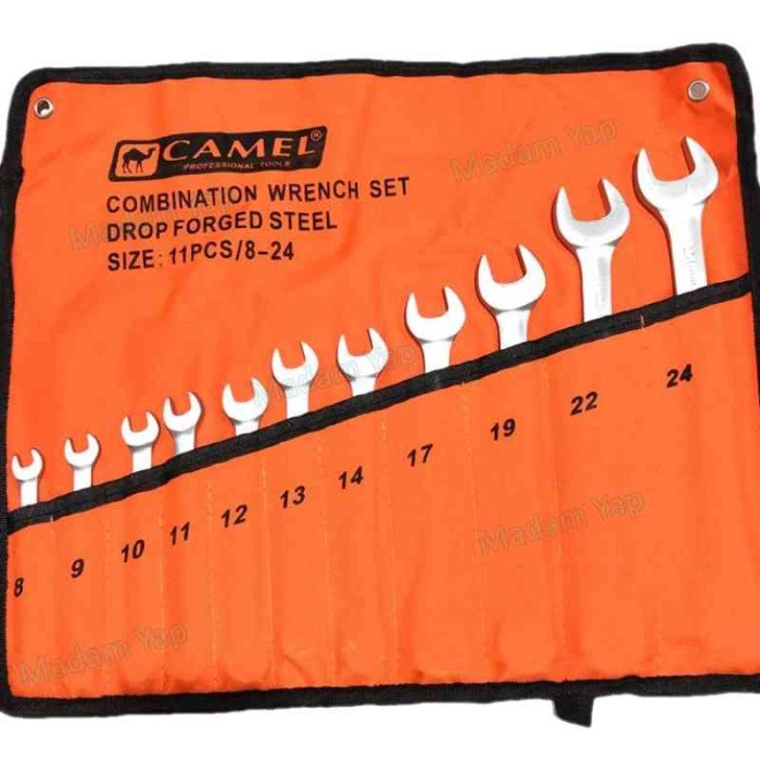 Kunci Ring Pas Set Sock 11 Pcs 8 9 10 11 12 13 14 17 19 22 24 mm Camel