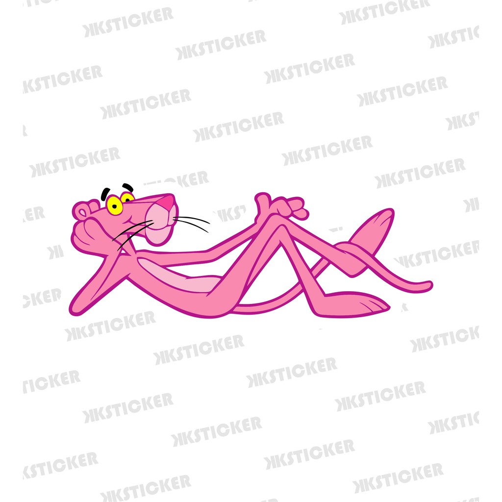 

Sticker Pink Panther | Stiker Vinyl Anti air + Laminasi