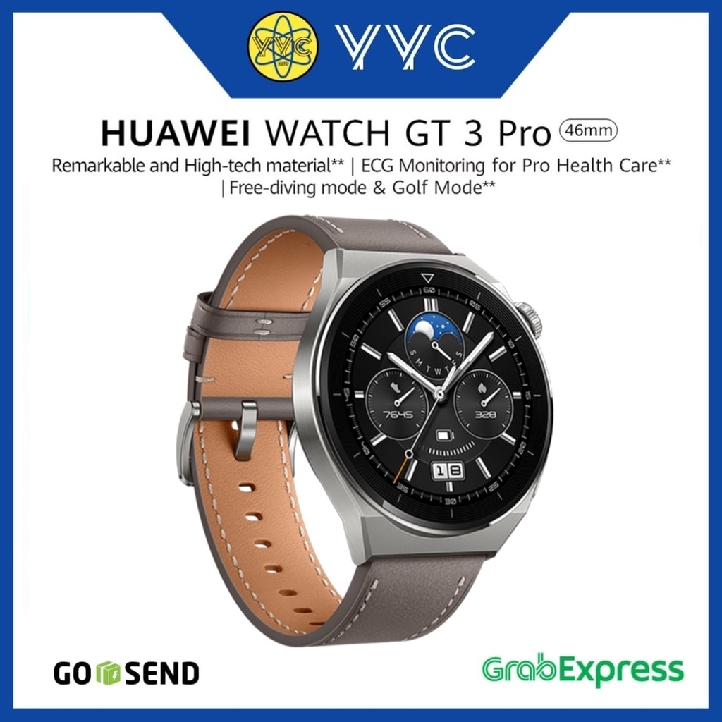 Huawei Watch GT 3 Pro 46mm | Smartwatch | Pro Health Care | Garansi Resmi