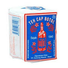 Teh Bubuk Cap Botol Biru Kemasan 40gram Per 1 Pcs/teh Botol Biru 40gram