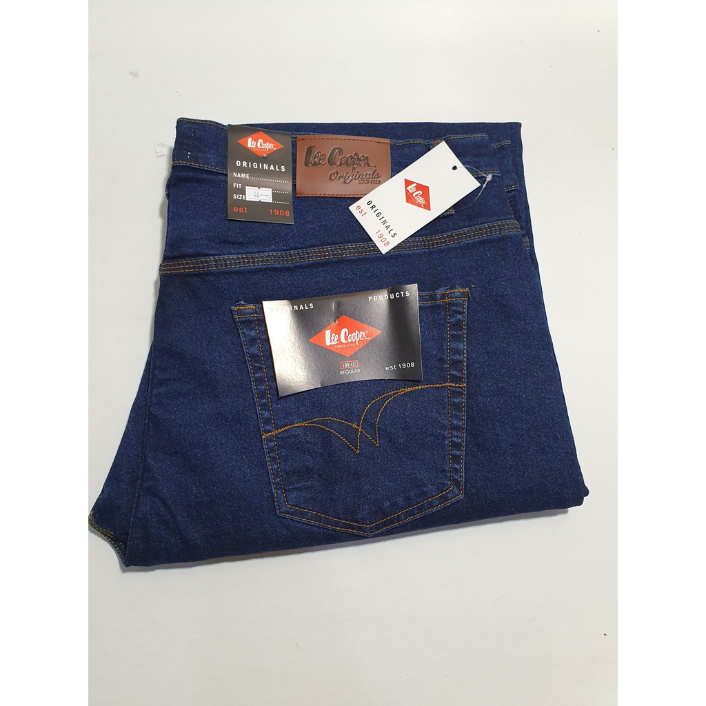 CELANA JEANS JUMBO PRIA BAHAN MELAR/STRETCH BIG SIZE