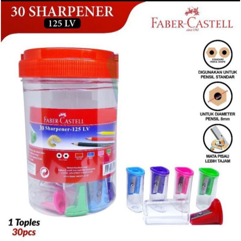 

Rautan Faber Castell 125LV / Sharpener Faber Castell 125LV / Pengserut Faber Castell 125LV