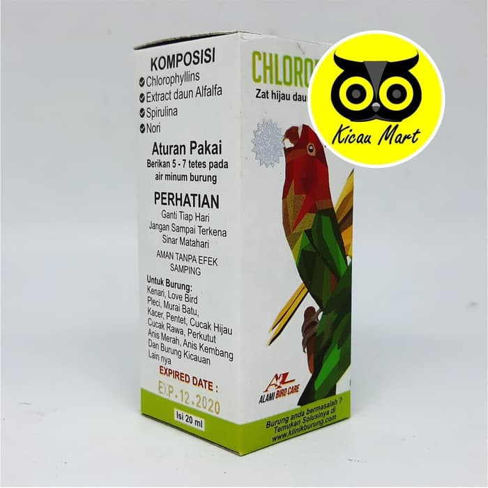 Vitamin Harian Obat Penggacor Power Burung Chlorophyll Alami Bird