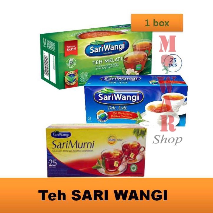 

TEH SARIWANGI BOX Sarimurni isi 25pcs Sariwangi Melati