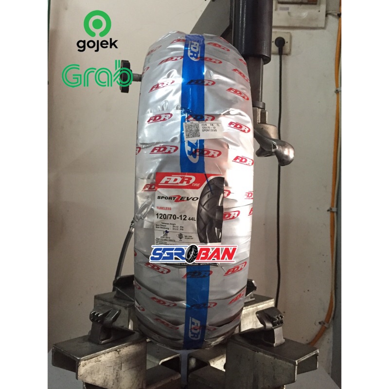 BAN FDR SPORT ZEVO 120/70-12 TUBELESS BAN JET VESPA SCOOPY RING 12