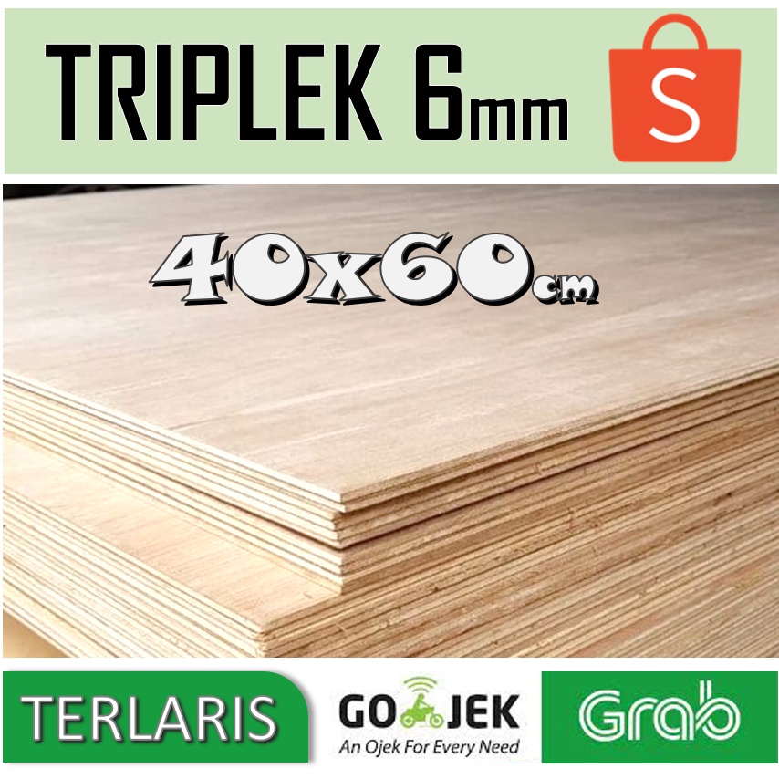 TRIPLEK 6mm 40x60 cm | Multiplek 6mm 60x40 cm