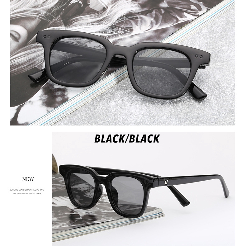 (YUZHU) Bayar di Tempat Korean Fashion Candy Color Kacamata Hitam Wanita/Pria GD Design Small Sunglasses