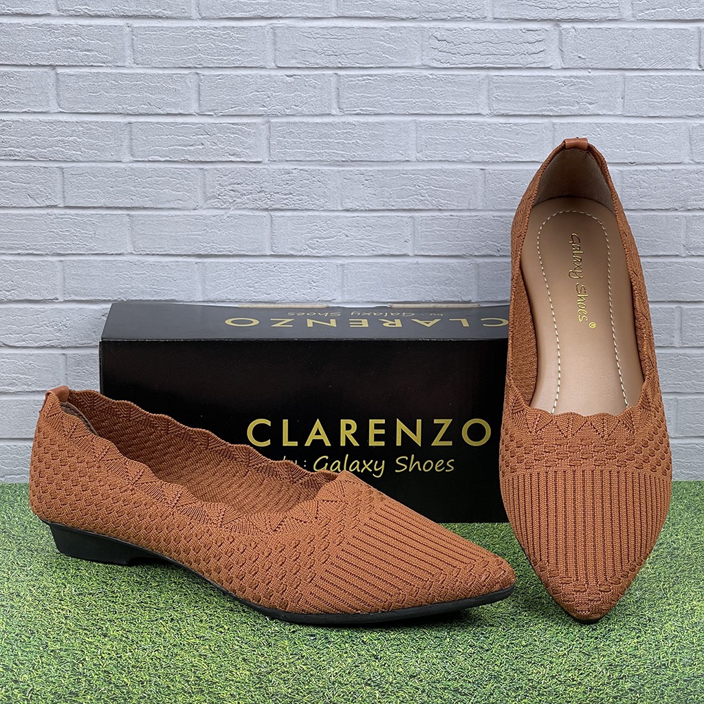 Sepatu Flat Wanita Rajut Impor LC12 - CLARENZO