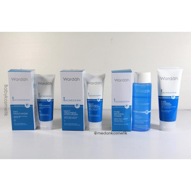 Paket Wardah Acnederm Series 4in1