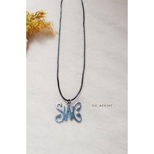 Kalung Wanita Pria Bandul Slank- Kalung Fashion - Kalung Wanita- Kalung Korea - Kalung Kekinian