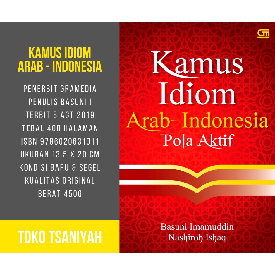 Buku Bahasa Arab Kamus Idiom Arab Indonesia Pola Aktif Basuni Imamuddin Nashiroh Ishaq