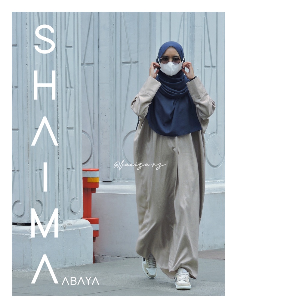 BAJU GAMIS ABAYA SHAIMA | BAHAN KATUN MADINA