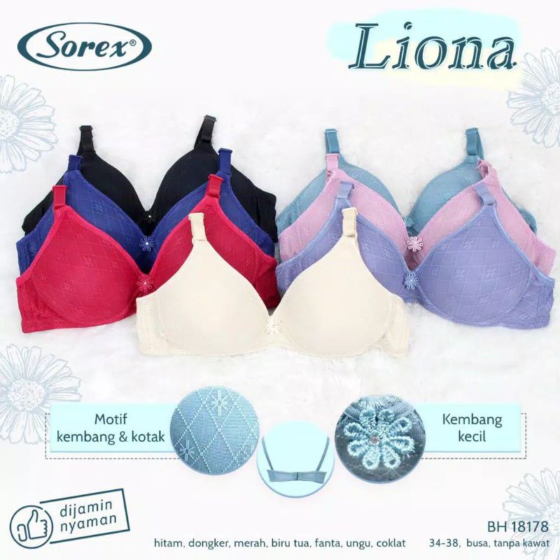 grosir bra sorex new edition 33493 busa tipis tanpa kawat