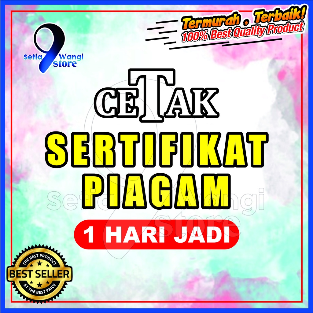 

Cetak Sertifikat Terbaik Piagam Penghargaan Bebas Desain TERMURAH