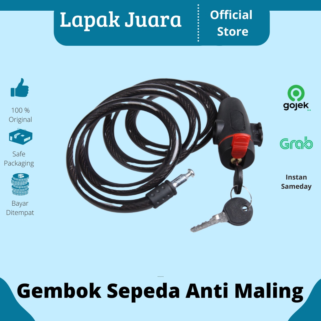 gembok sepedah | Gembok Pengaman | TAFFGUARD KUNCI GEMBOK SEPEDA ANTI MALING LOCK - TY588YZ