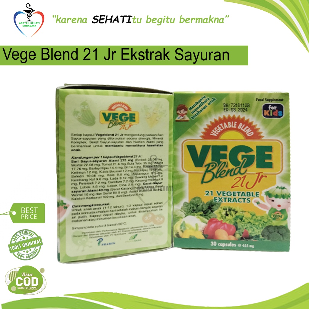 VEGE BLEND 21 Jr VITAMIN PENAMBAH NAFSU MAKAN ANAK
