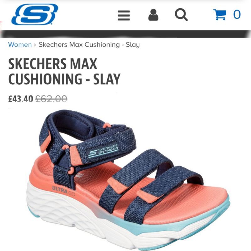 Restock 2022 Skechers on the go Max Cushioning Slay sendal gunung cewek wanita baru