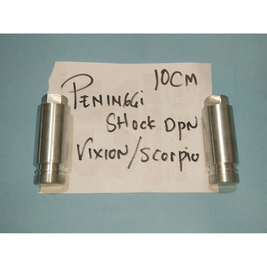 peninggi shock depan yamaha vixion scorpio r15 v2 tinggi 10cm