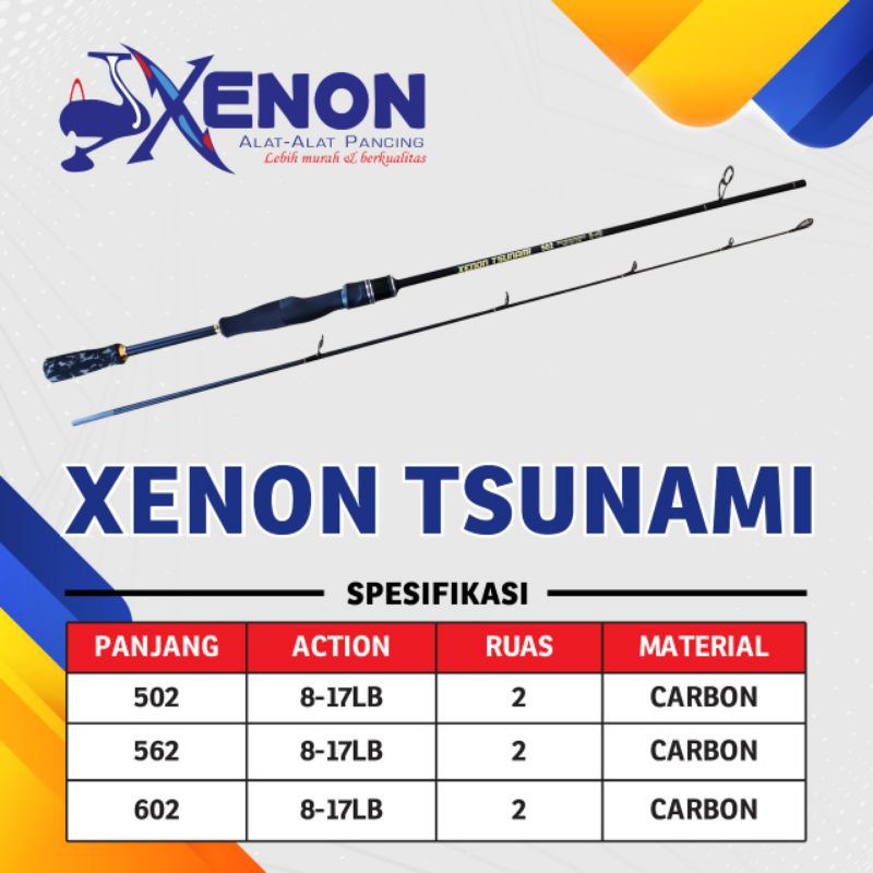 joran sambung 2 carbon solid tsunami