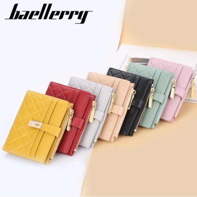 Baellerry Dompet Pendek Kartu Wallet Card Holder Kulit Import BLY42