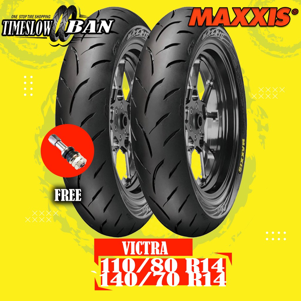 Paket Ban Motor YAMAHA AEROX // MAXXIS VICTRA 110/80 - 140/70 Ring 14 Tubeless