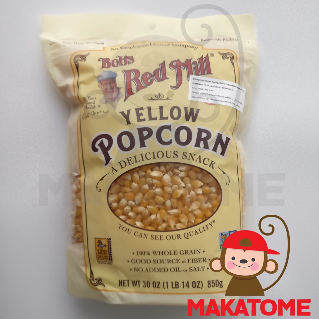 

Bob Red Mill Corn Popcorn Yellow 30 oz 850gr 30oz Bob's bobs s 850 gr