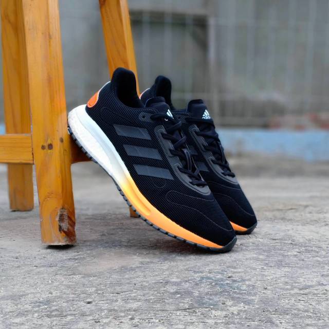 Original BNWB Sepatu Adidas Supernova Boost Black Orange