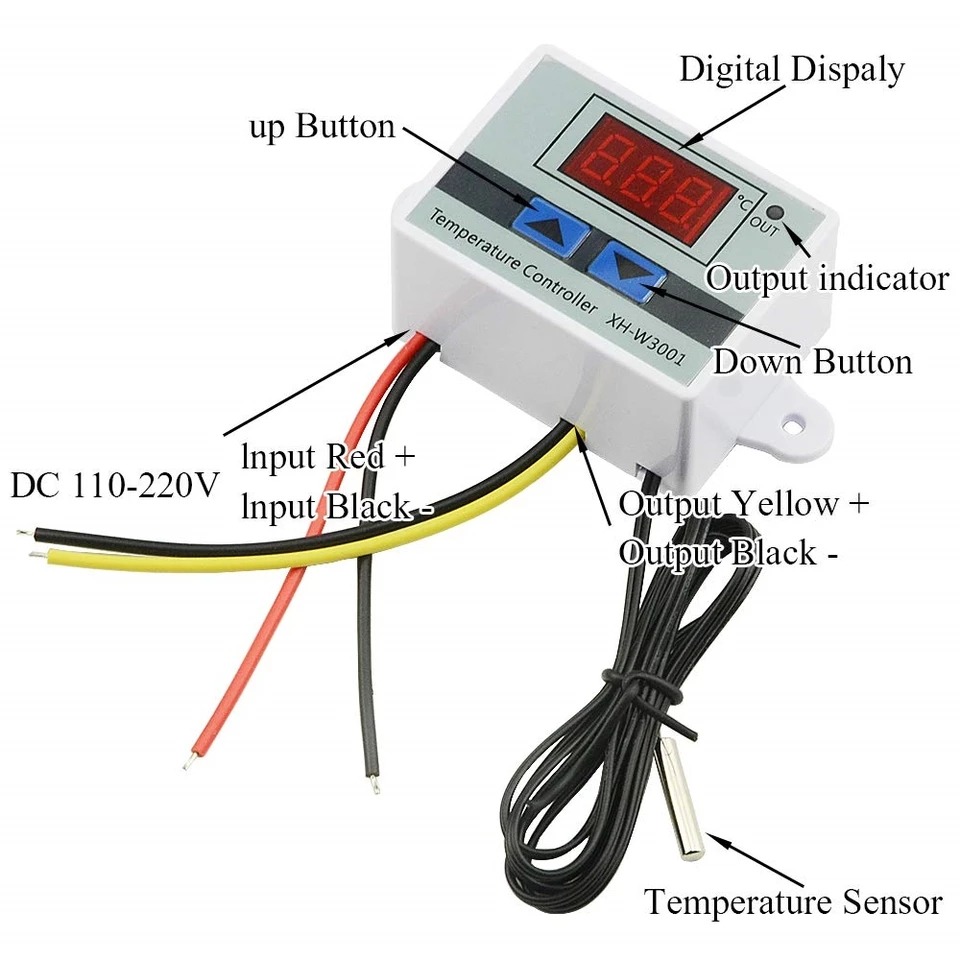 Digital Temperature 220V Controller Thermostat Microcomputer- XH-W3001