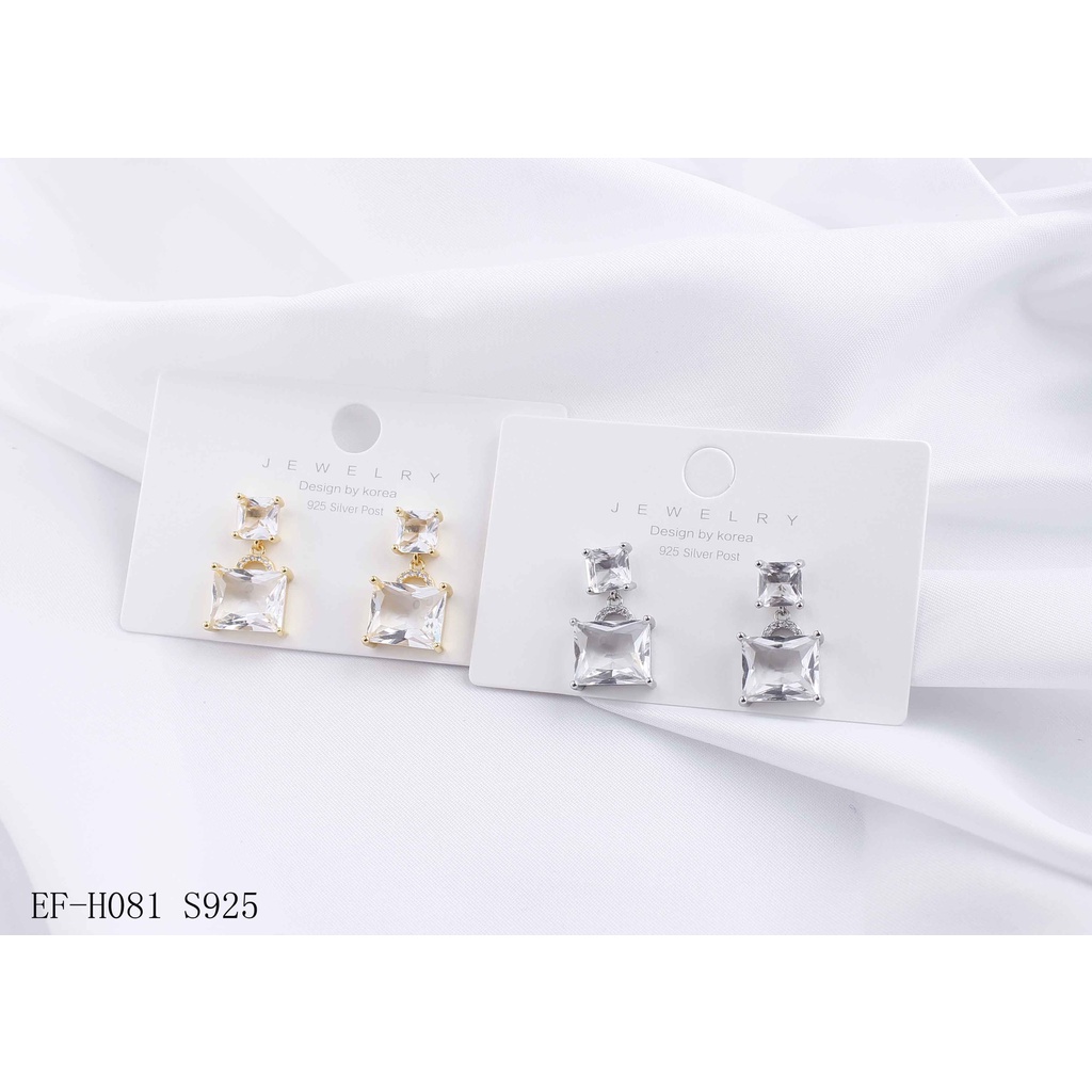 Set Titanium Perhiasan Kalung Dan Anting Permata H161,H081