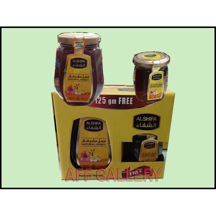 

PAKET MADU ALSHIFA 500 GRAM FREE 125 GRAM BERKASIAT