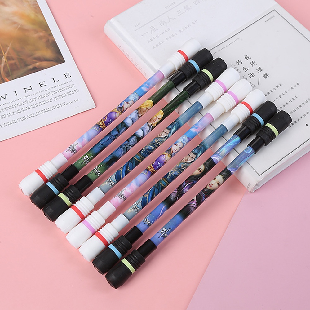 1pc Pulpen Gel Motif Kartun Animasi Lucu Untuk Stationery Sekolah / Kantor