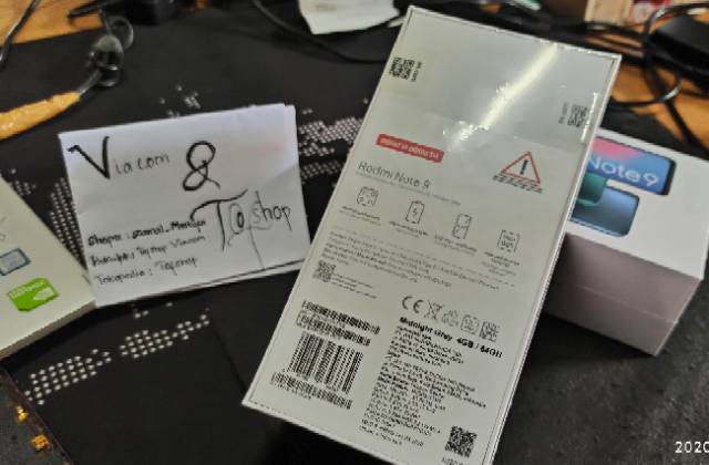 Redmi note 9 new Ram 4gb 64gb  warna gray dan green new original bukan repack-1