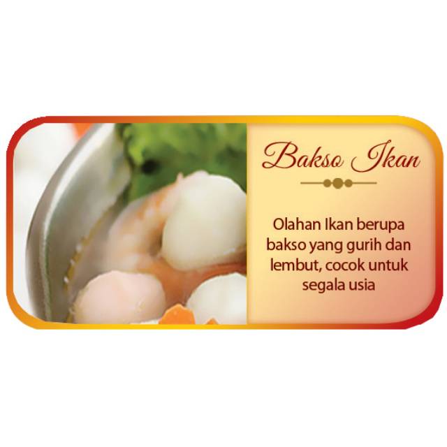 

Bakso Ikan 500gr