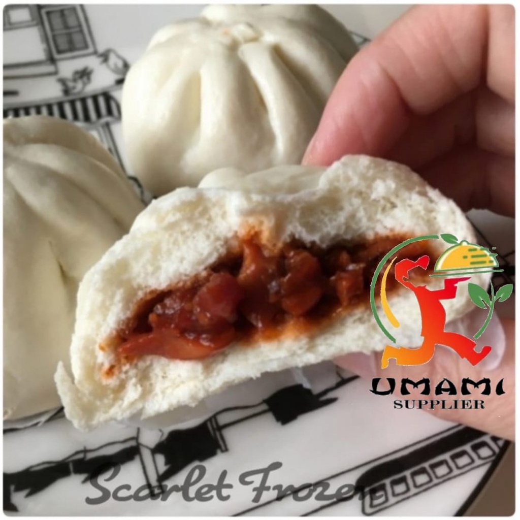 

Cha Siu Pao | Bakpao Chasio Ayam Merah isi 12pcs makanan