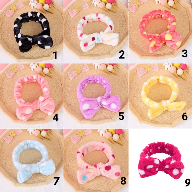 bando mandi korea bandana  bulut pita motif