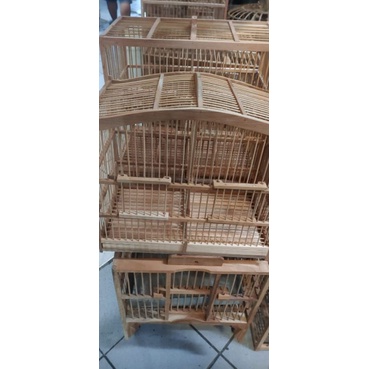sangkar kayu sekat buat burung kecil