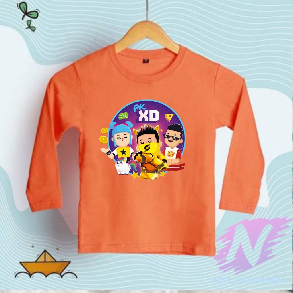 kaos pk xd permainan dengan teman kaos anak lengan panjang pkxd