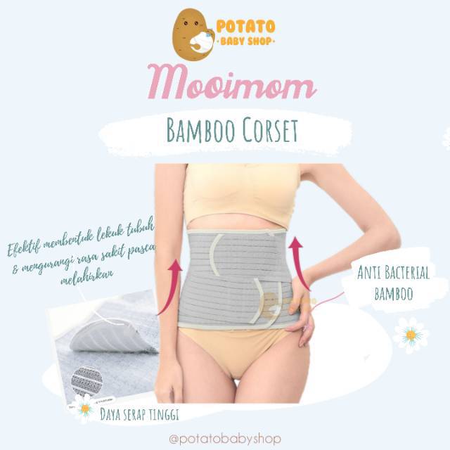 MOOIMOM Bamboo Postpartum Corset - Korset Pelangsing Pasca Melahirkan