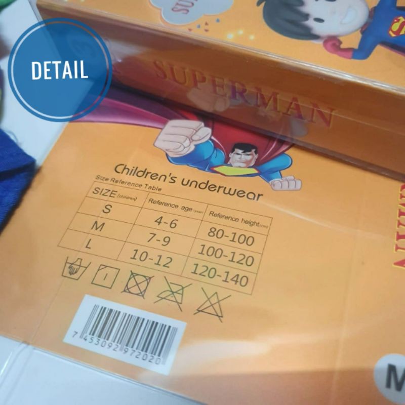 Cd Anak Laki-laki Isi 3pcs Size S M L Celana Dalam Anak Pria Pakaian Dalam Anak Murah
