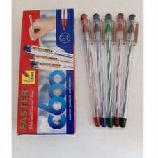 

Bolpen FASTER C-600 hitam/biru/merah(12)