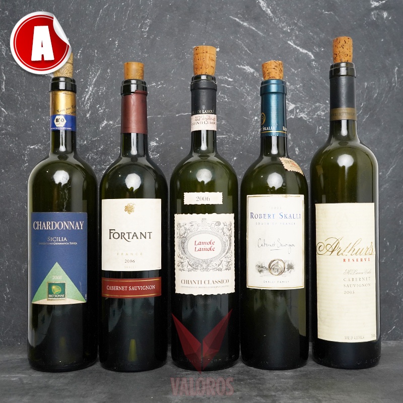 Botol Wine Bekas Shiraz Cabernet Souvignon Merlot Chardonnay Berbagai Negara