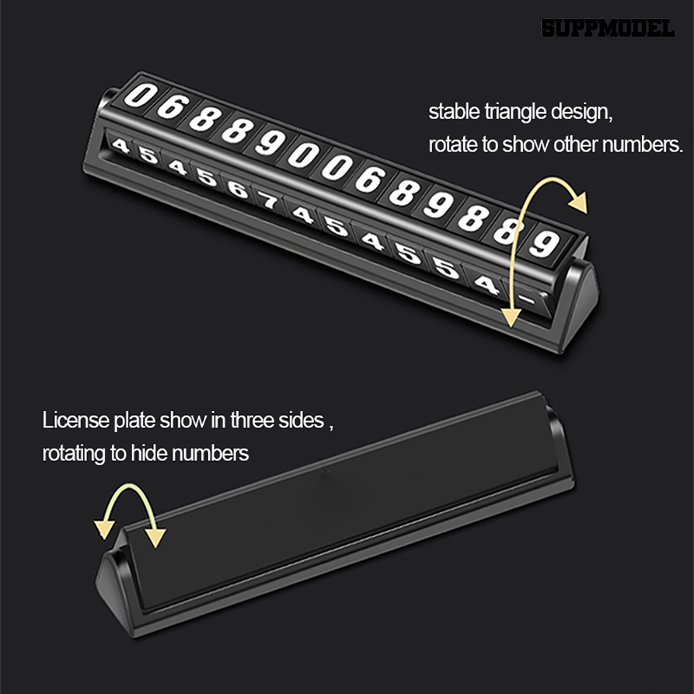 Plat Display Nomor Telfon Untuk Parkir Mobil Sementara